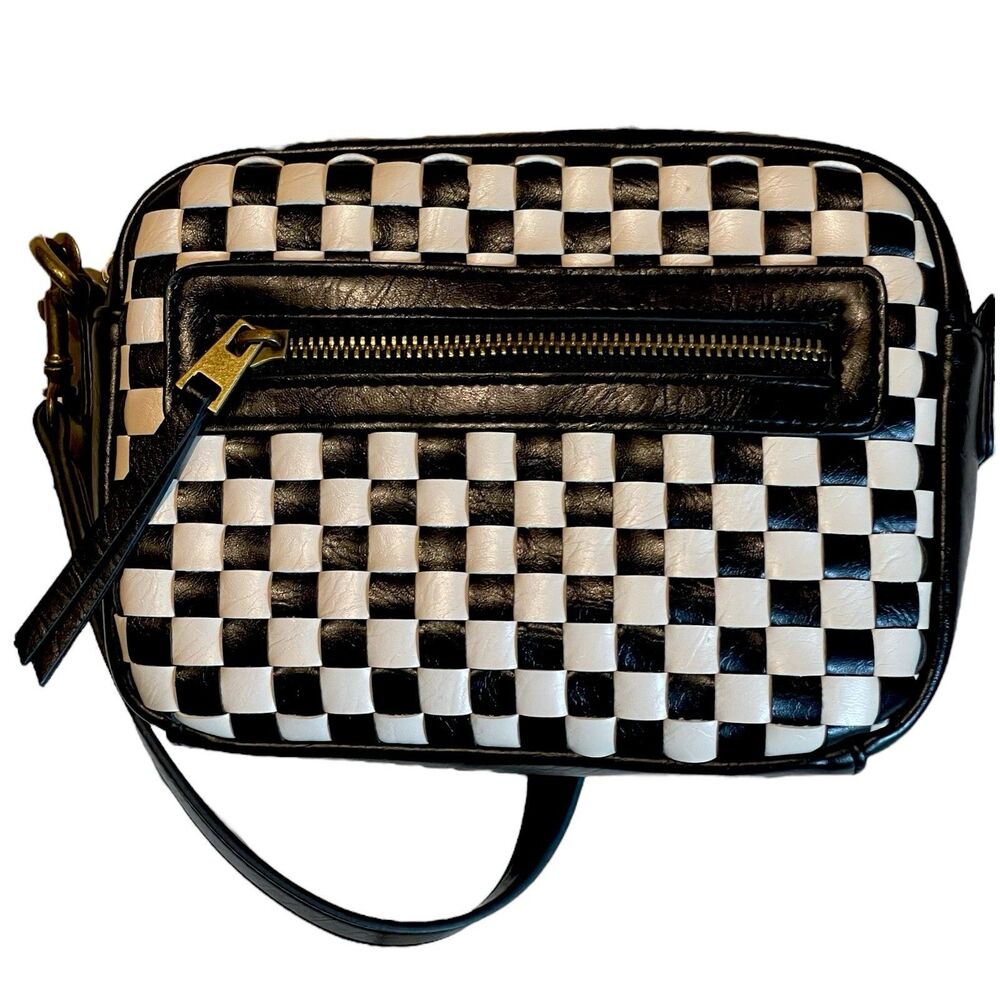 Universal Thread Checkered Camera Crossbody Bag - image 5